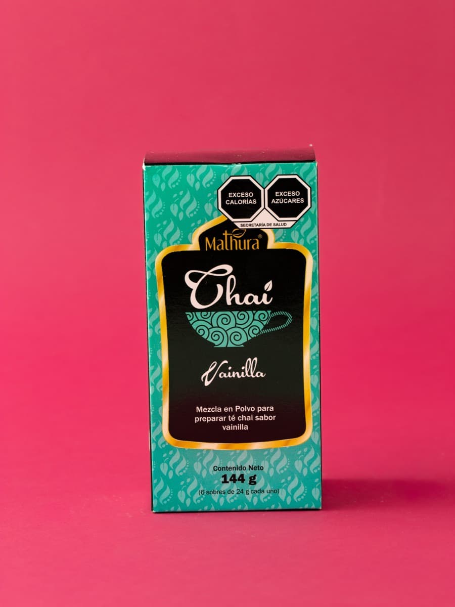 Chai Vainilla - Nada como la suavidad y atractivo aroma de la vainilla. Ideal frío o caliente